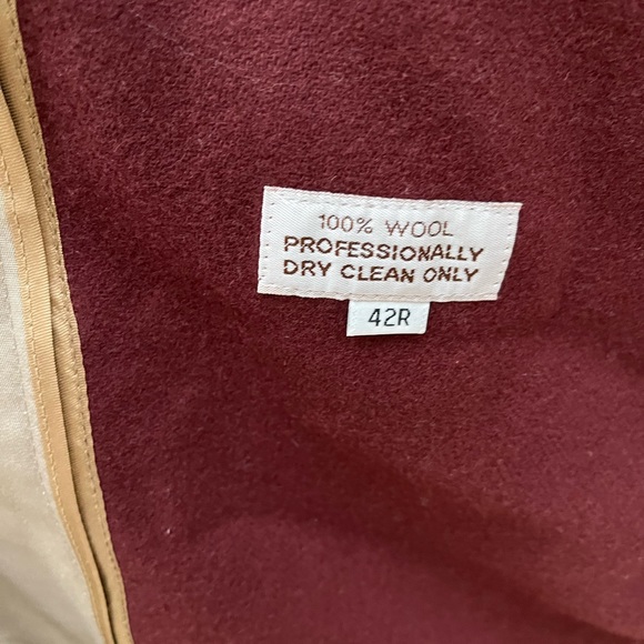 Tan Brooks Brothers men long wool lined trench coat in 42R - Picture 4 of 8